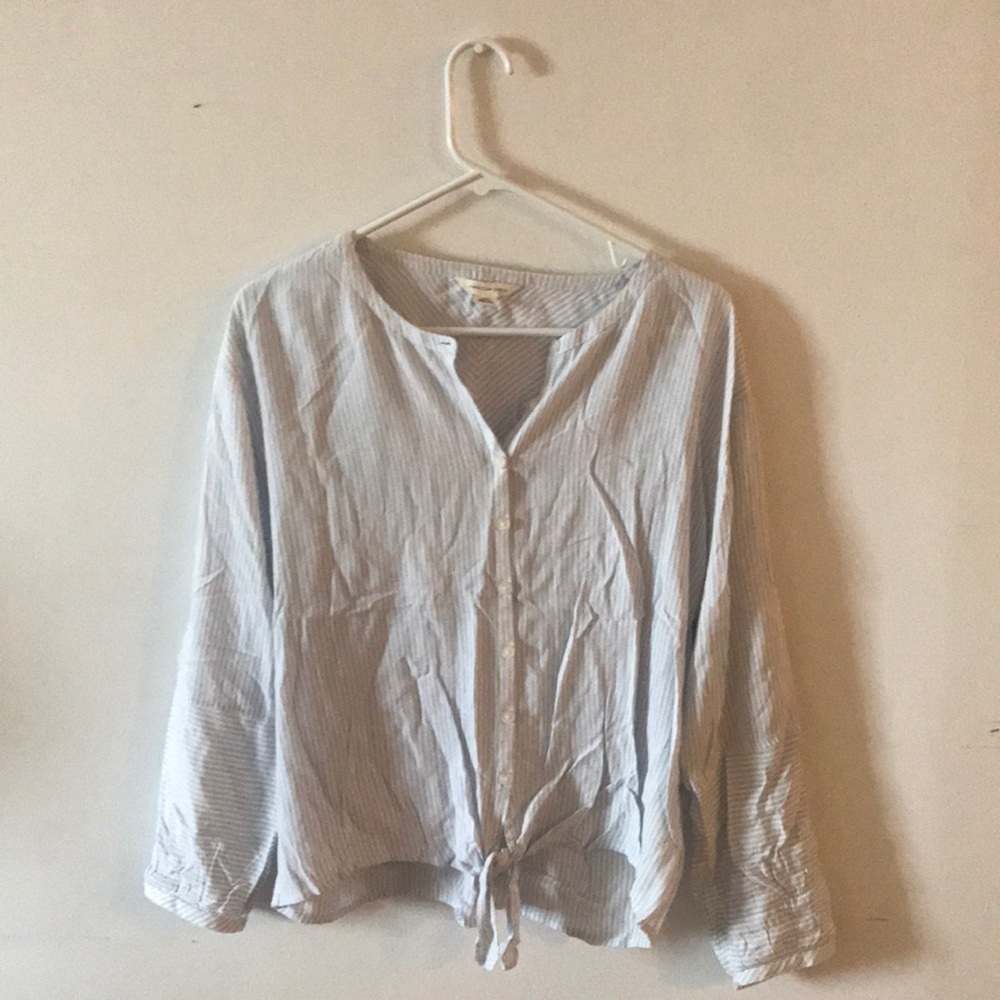 American Eagle Stripe Button down